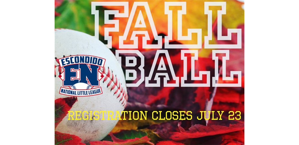 2022 Fall Ball Registration is Open