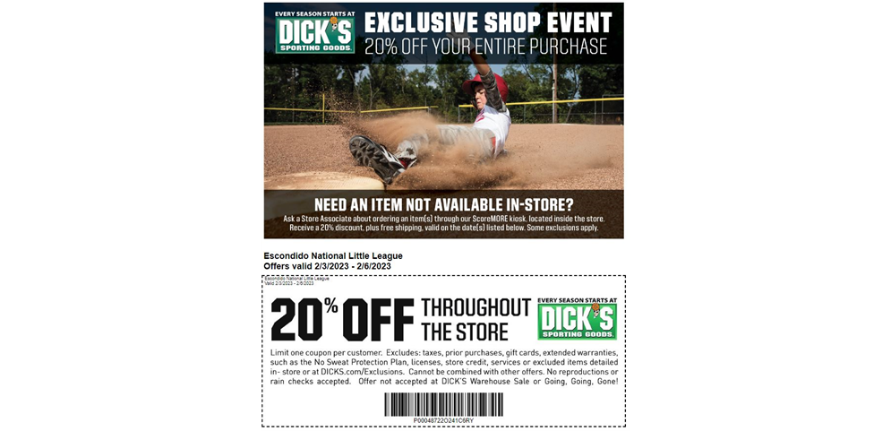 Need New Gear? Dick's has us covered!