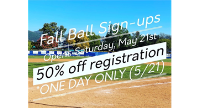 Fall Ball Registration Opens
