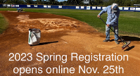 2023 Spring Season Registration Opens Online November 25th